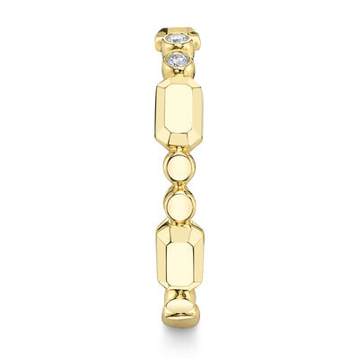 Shy Creation .06ctw Diamond Bezel Band