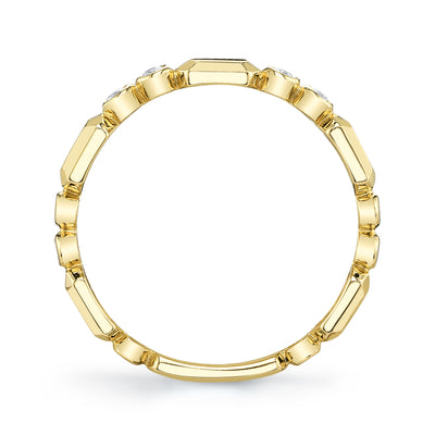Shy Creation .06ctw Diamond Bezel Band