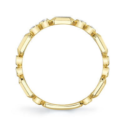 Shy Creation .06ctw Diamond Bezel Band