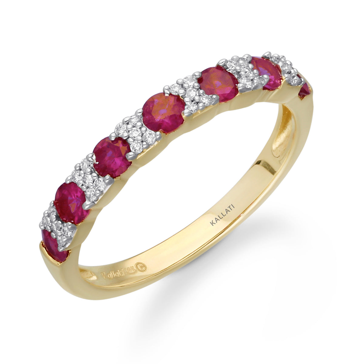 Kallati Ruby Diamond Band
