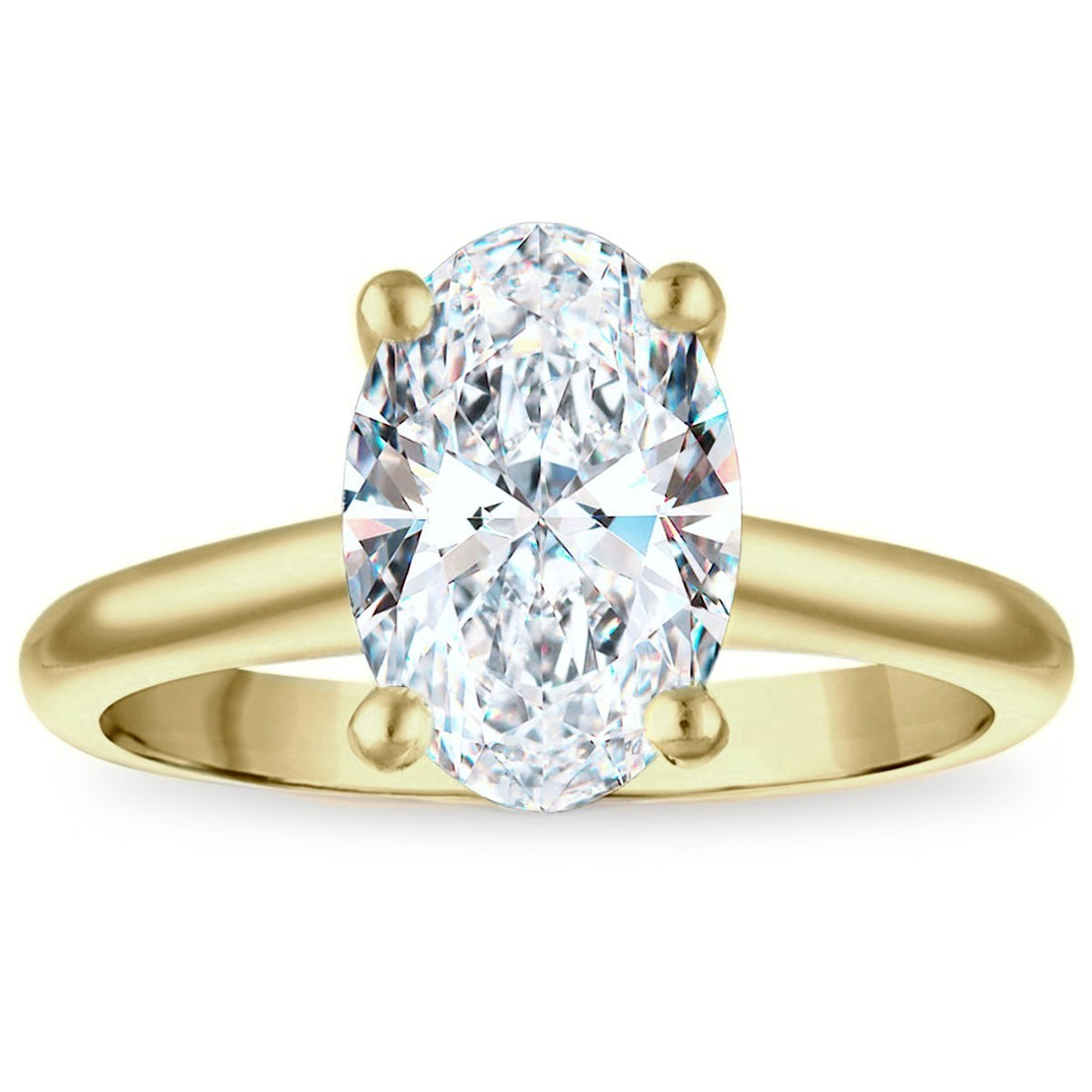 2ct 8X Certified Lab Grown Diamond Solitaire Engagement Ring