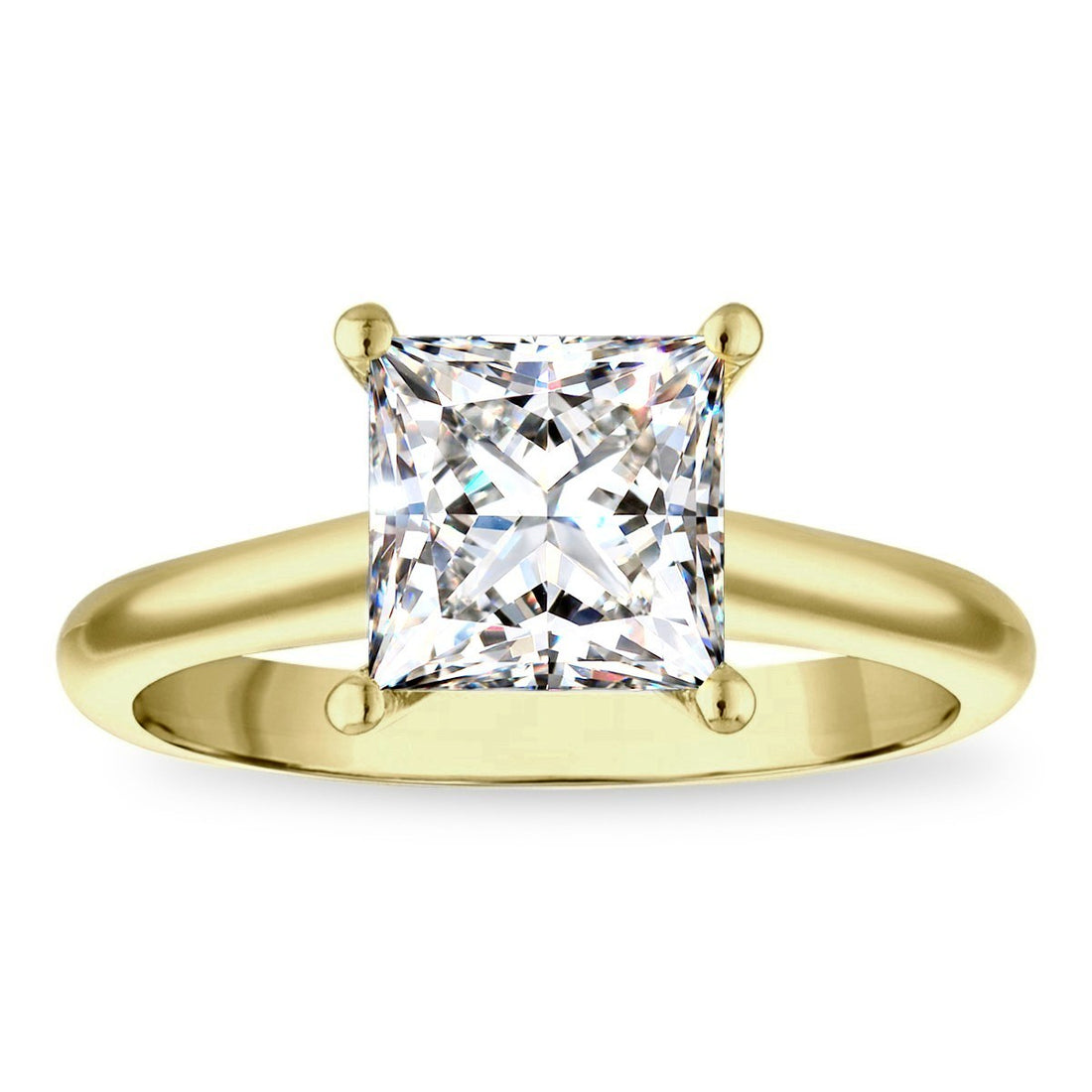1ct 8X Certified Lab Grown Diamond Solitaire Engagement Ring