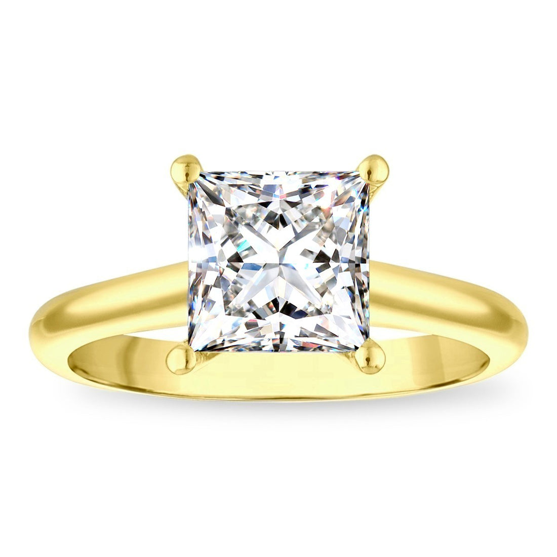 1ct 8X Certified Lab Grown Diamond Solitaire Engagement Ring