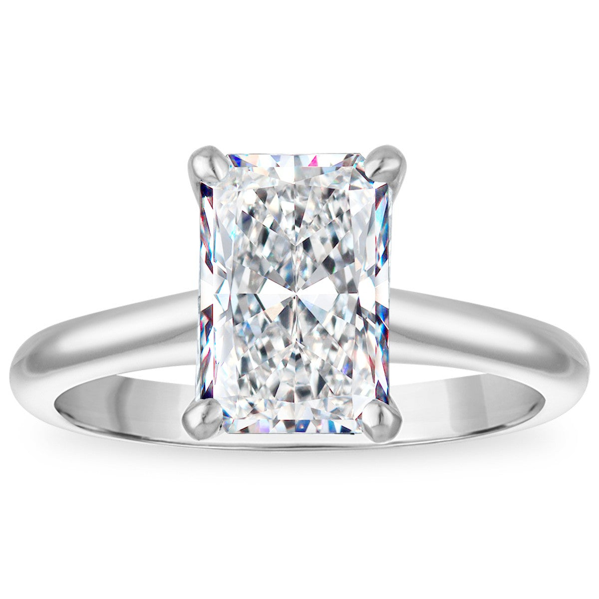 1ct 8X Certified Lab Grown Diamond Solitaire Engagement Ring
