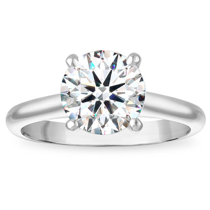 4ct 8X Certified Lab Grown Diamond Solitaire Engagement Ring
