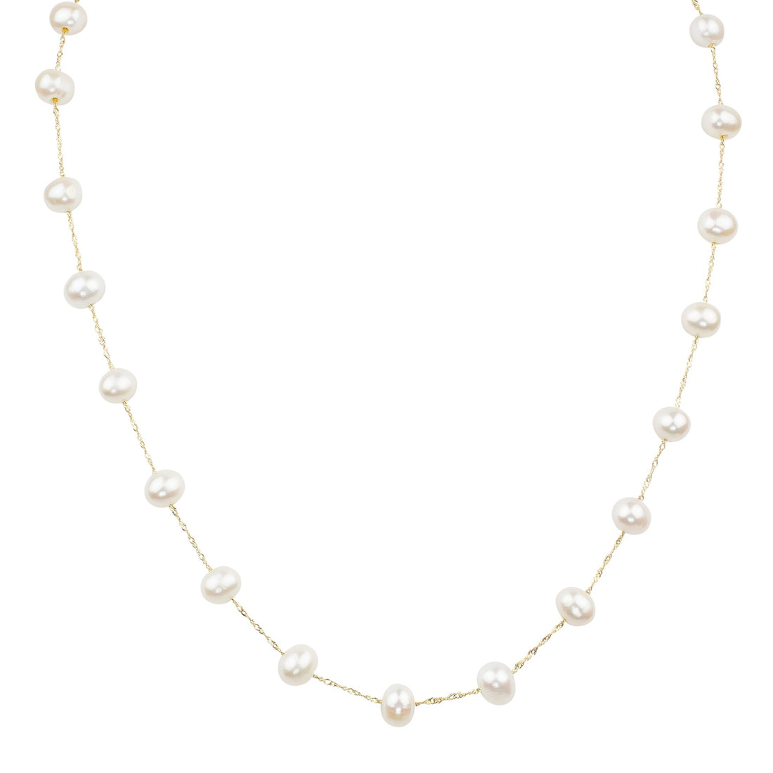 Tin Cup Freshwater Pearl Necklace