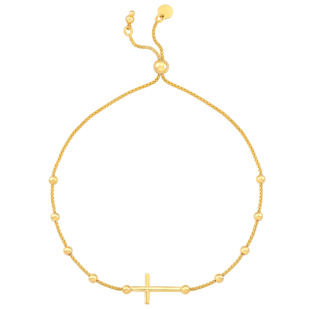 7.5" Cross Bolo Bracelet