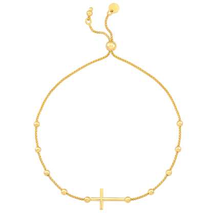 7.5" Cross Bolo Bracelet