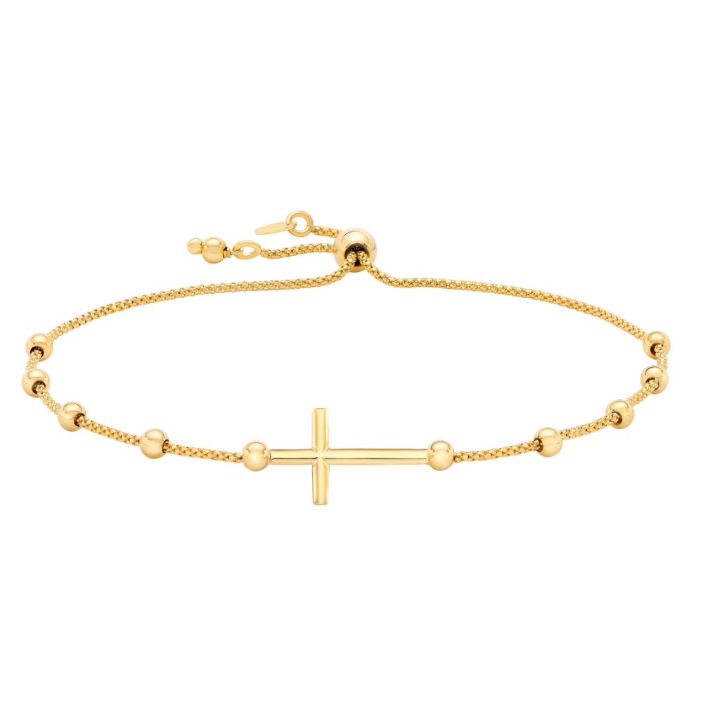 7.5" Cross Bolo Bracelet