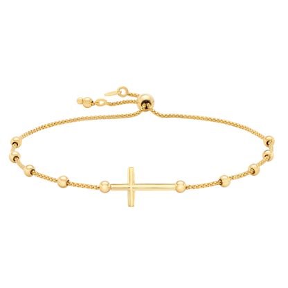 7.5" Cross Bolo Bracelet