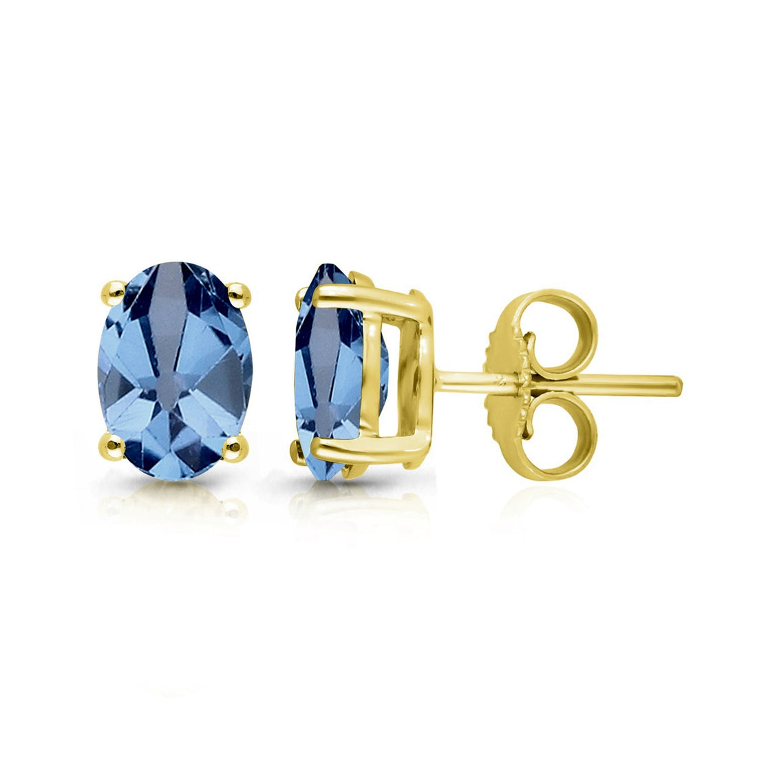 Kallati Blue Topaz Stud Earrings