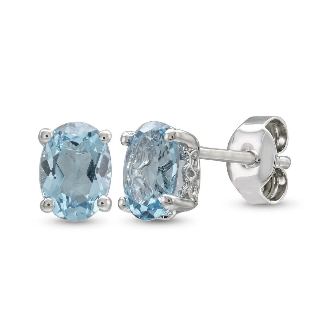 Aquamarine Diamond Earrings