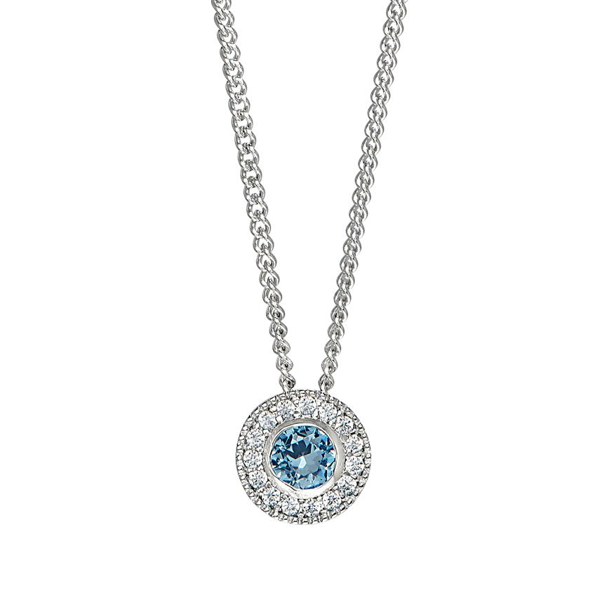 December Birthstone Pendant