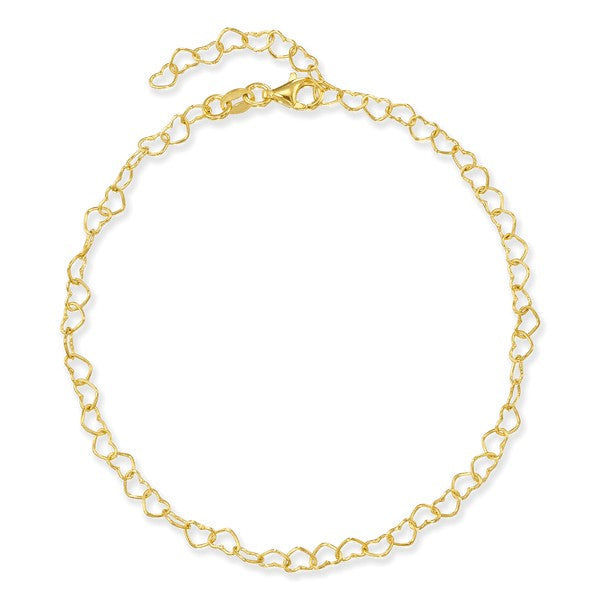 10" Heart Anklet