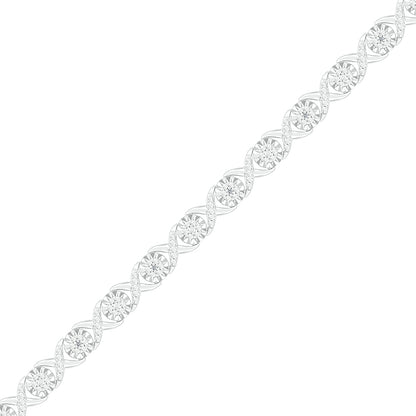 .10ctw Diamond XO Bracelet