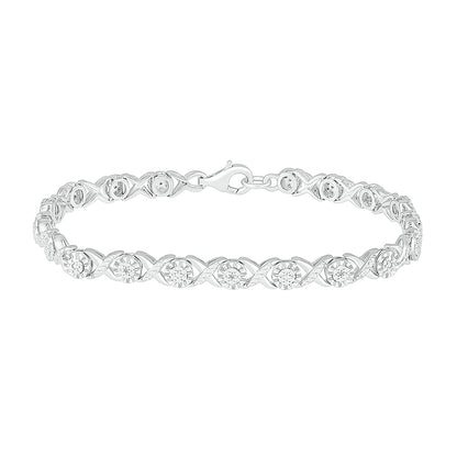 .10ctw Diamond XO Bracelet