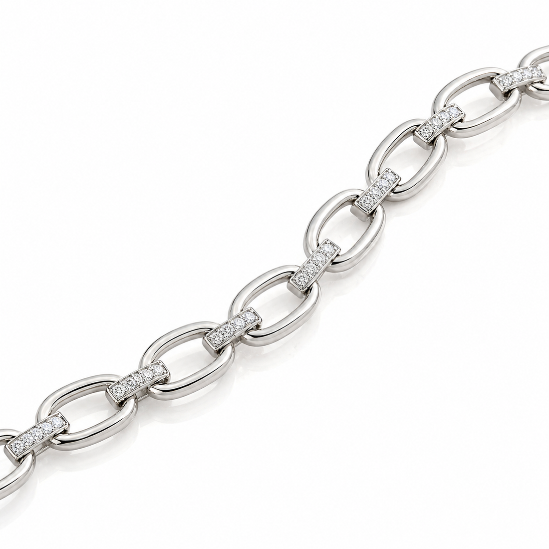 1/4ctw Diamond Open Link Bracelet