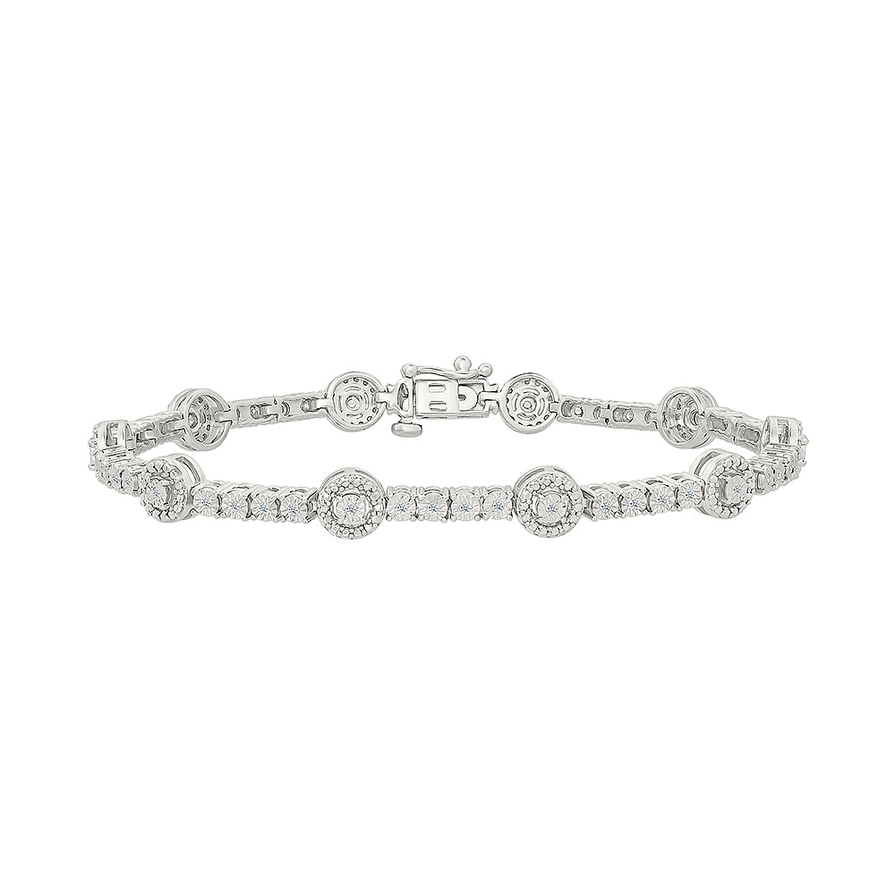 .25ctw Diamond Halo Bracelet