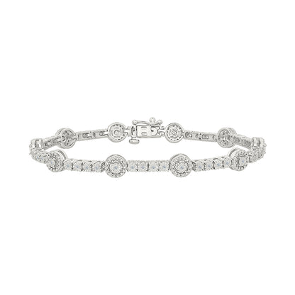 .25ctw Diamond Halo Bracelet