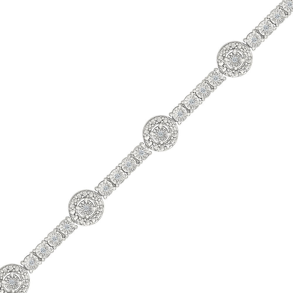 .25ctw Diamond Halo Bracelet