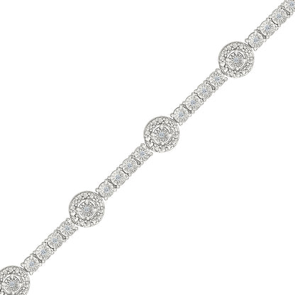 .25ctw Diamond Halo Bracelet