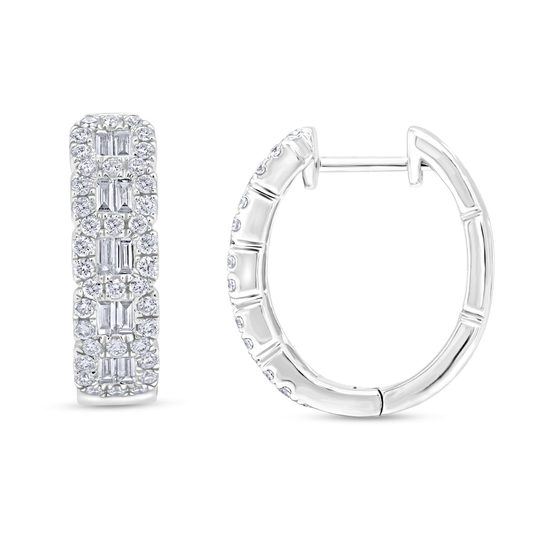 1ctw Lab Grown Hoop Earrings