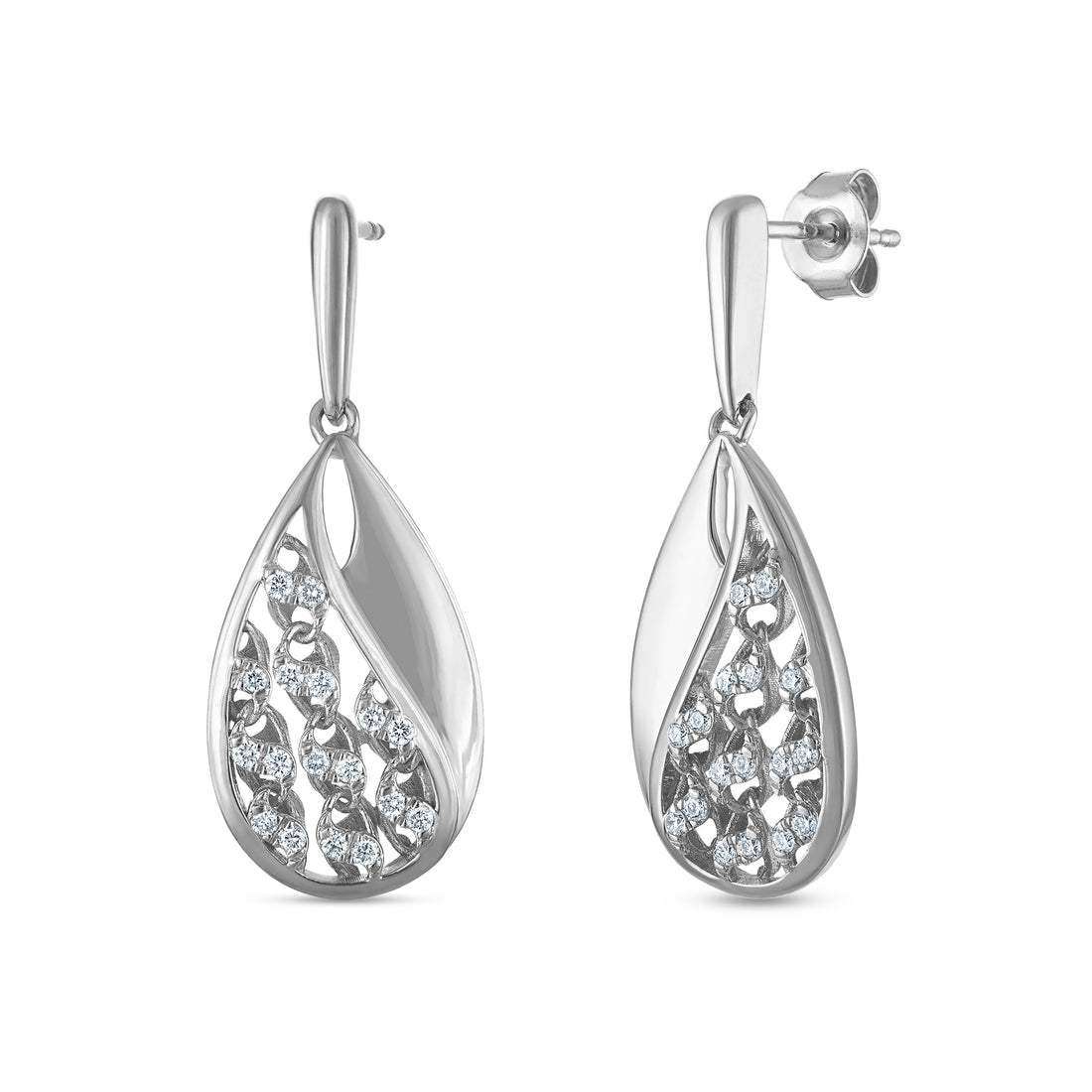 1/3ctw Lab Grown Drop Earrings