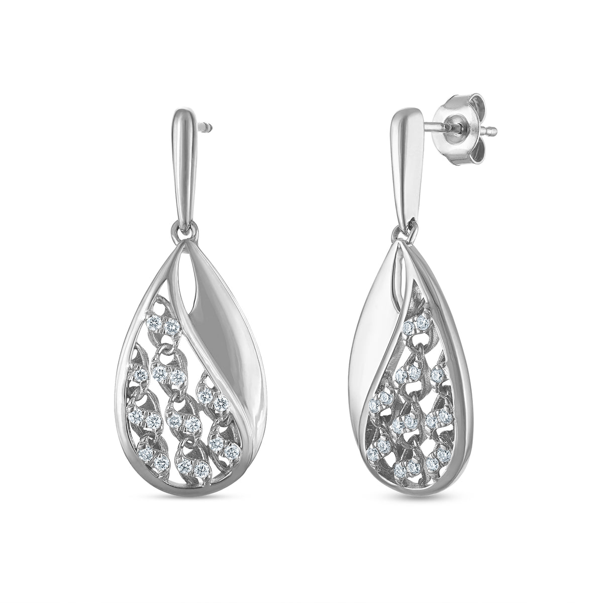 1/3ctw Lab Grown Drop Earrings