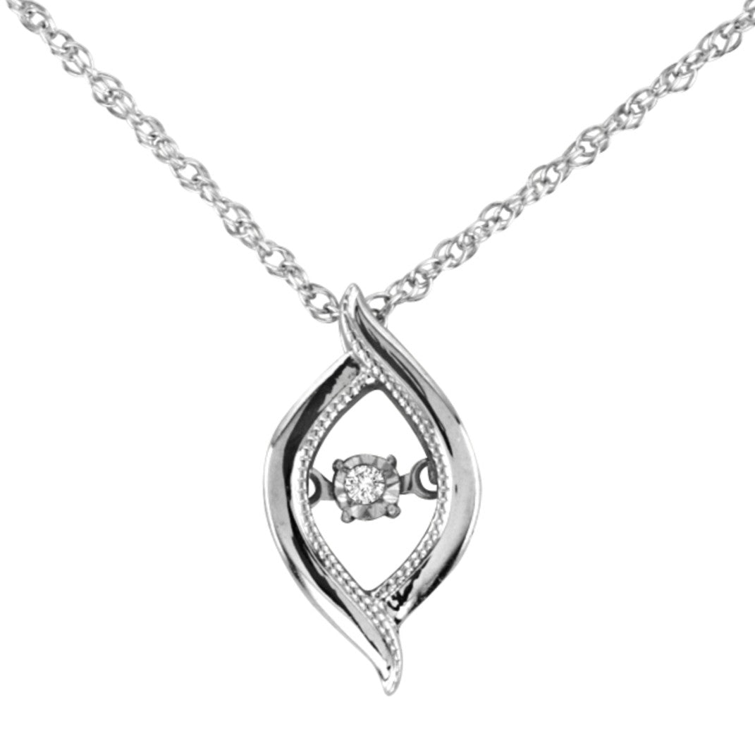 Diamond Heartbeat Pendant