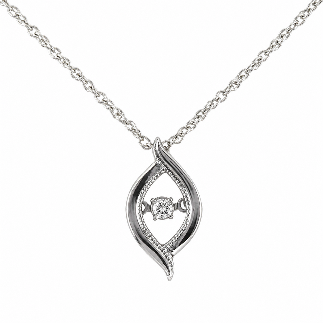 Diamond Heartbeat Pendant