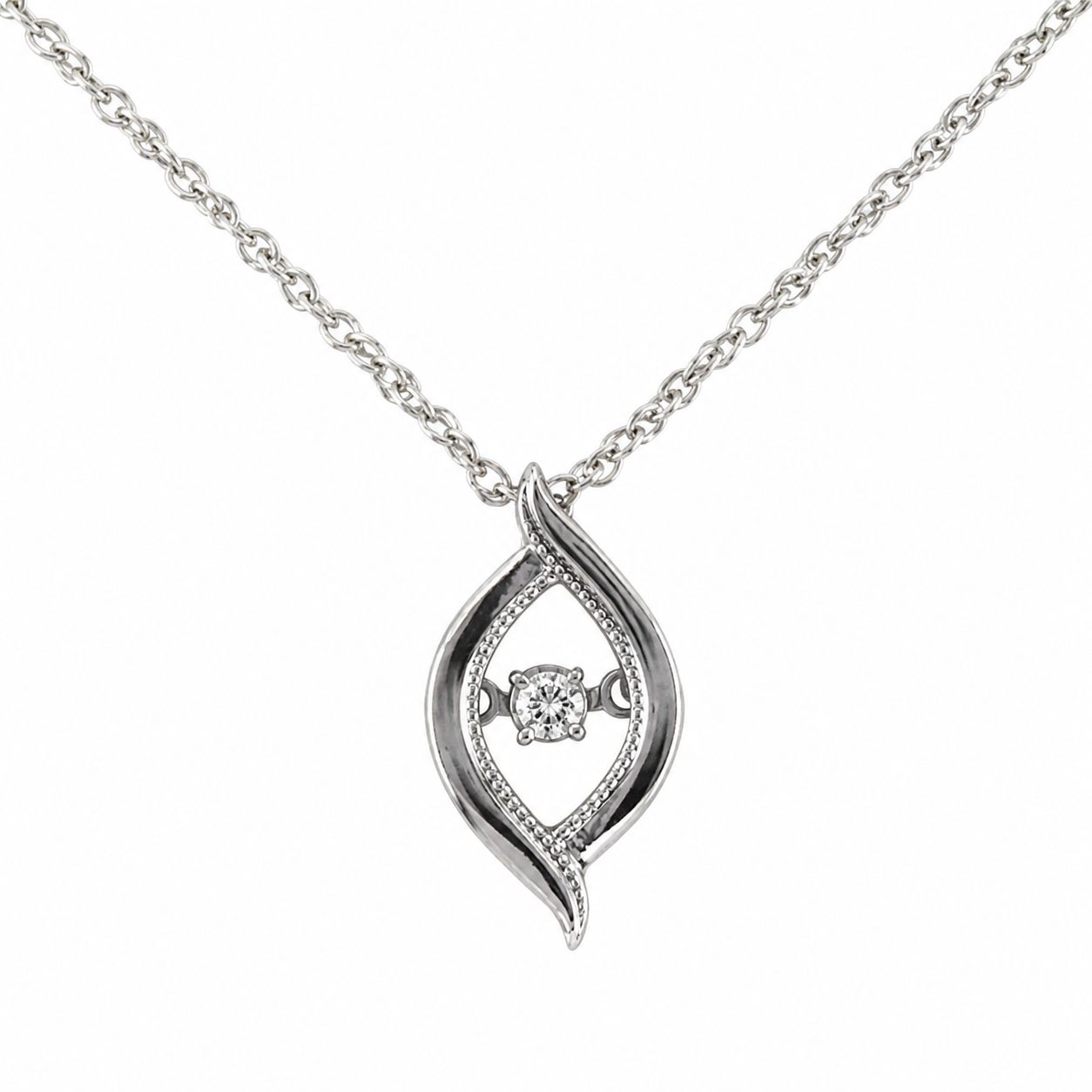 Diamond Heartbeat Pendant