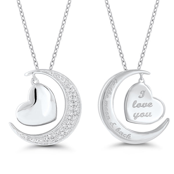 I Love You To The Moon and Back Pendant