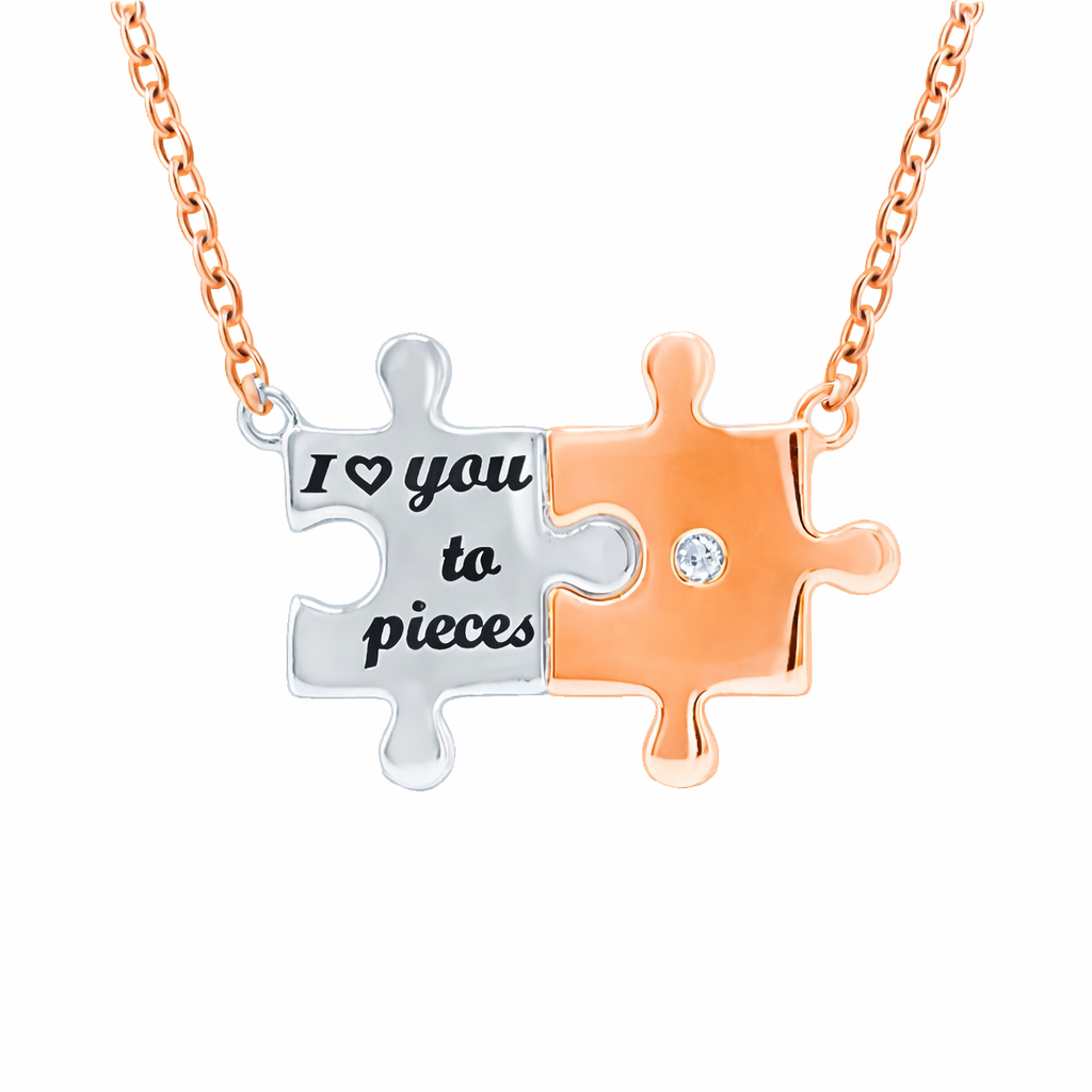 .01ct Diamond Puzzle Necklace