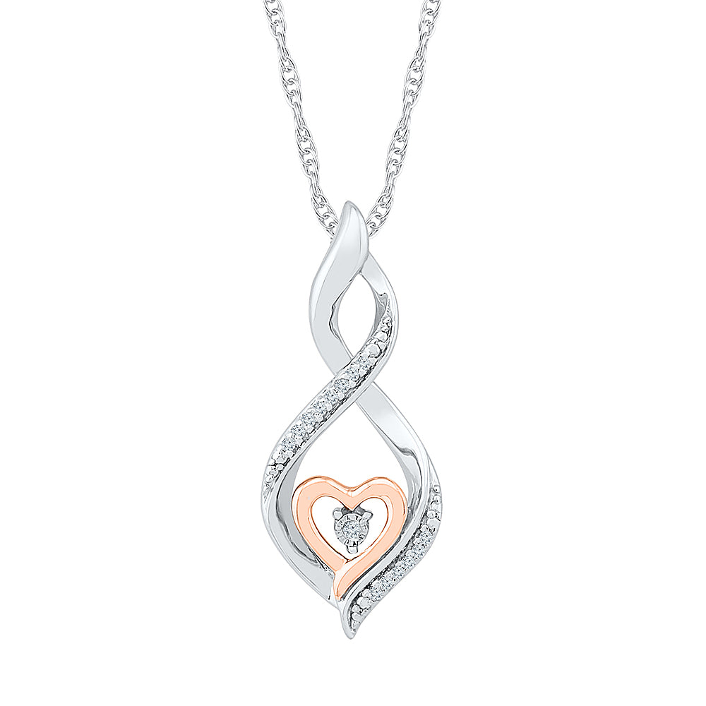 .05ctw Diamond Heart Pendant