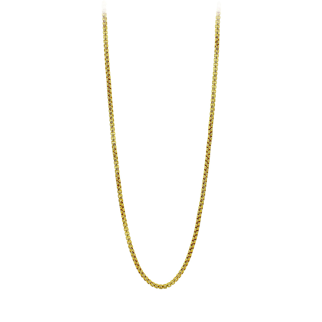 20" 2.7mm Round Box Chain Necklace