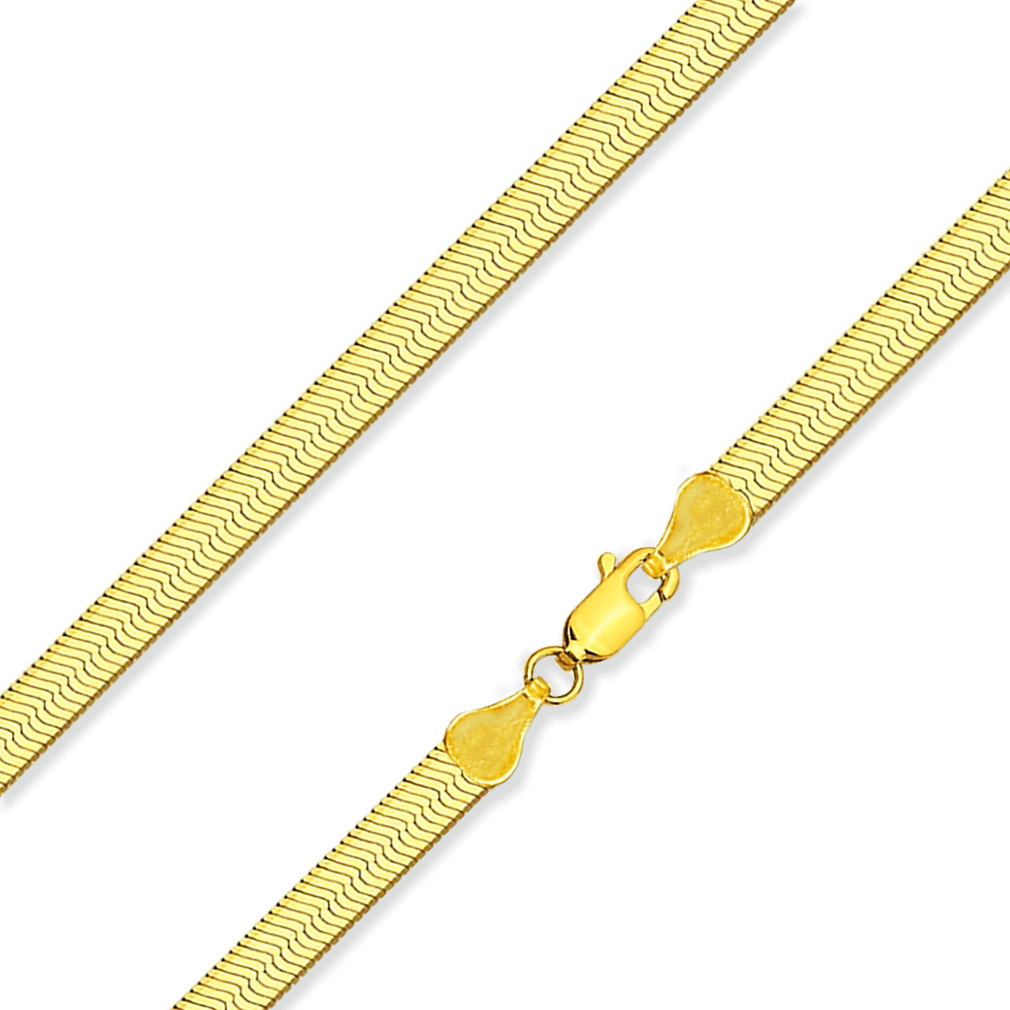 18" Herringbone Chain Necklace