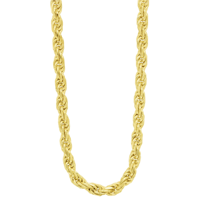 18" 2mm Diamond Cut Rope Chain Necklace