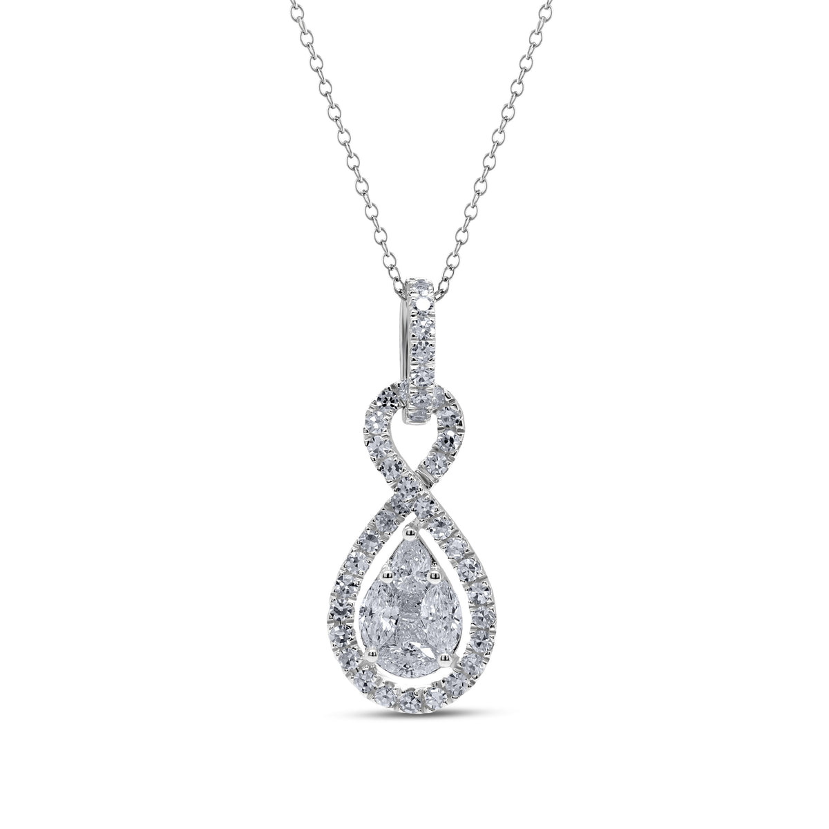 1ctw Lab Grown Diamond Infinity Pendant