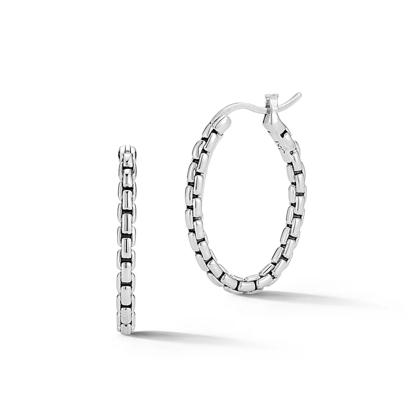 Jai Box Chain Hoop Earrings