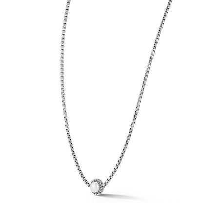 Jai 3.7mm Box Chain Pearl Necklace