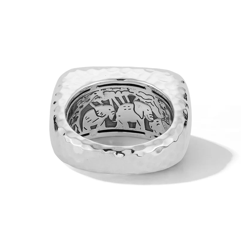 Jai Hammered Dome Ring