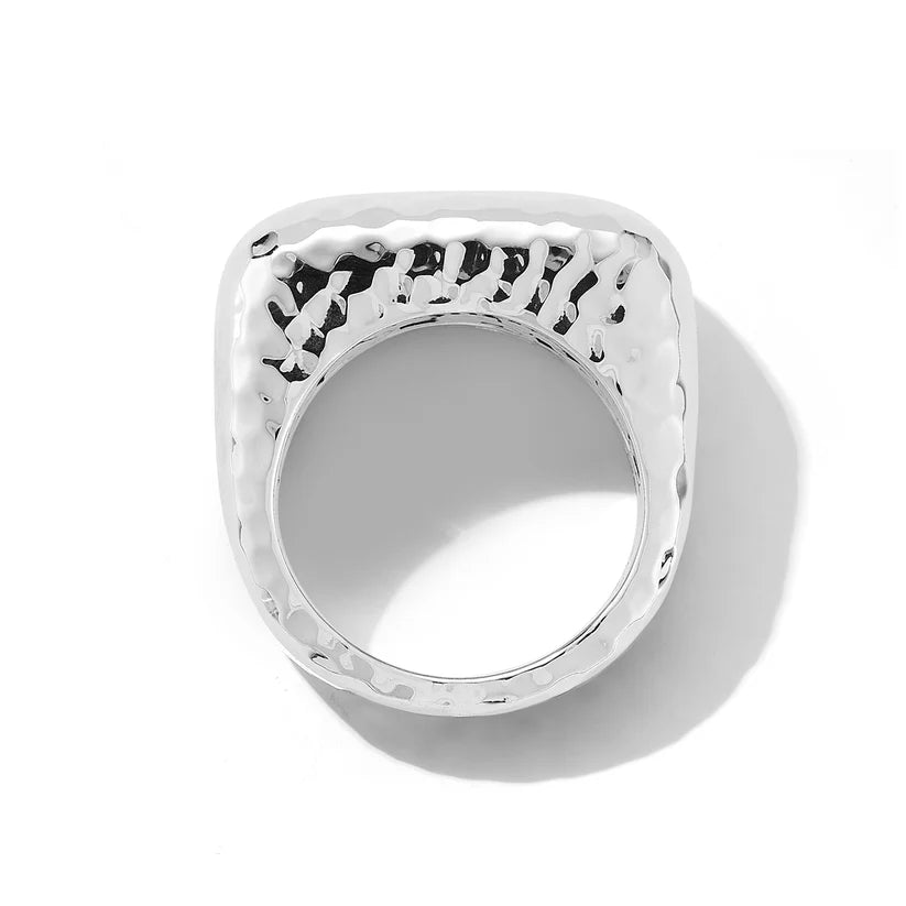 Jai Hammered Dome Ring