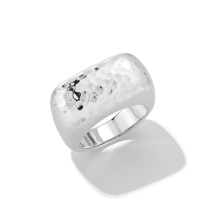 Jai Hammered Dome Ring