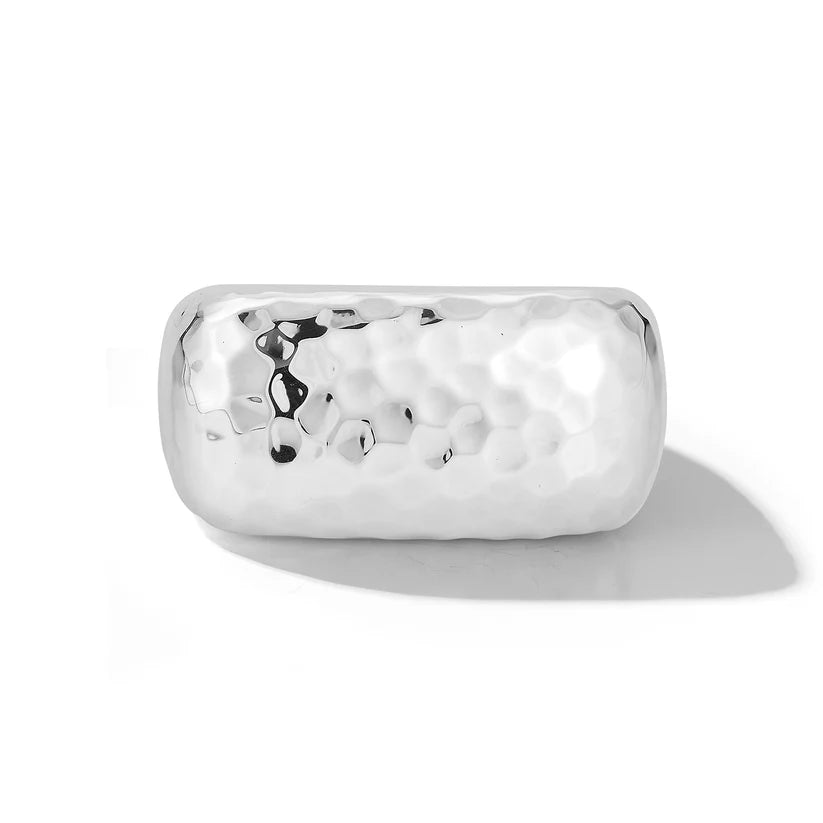 Jai Hammered Dome Ring