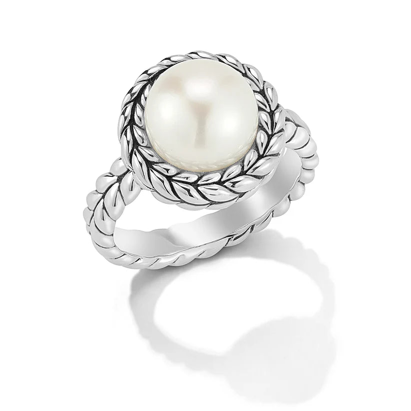 Jai Basket Weave Pearl Ring