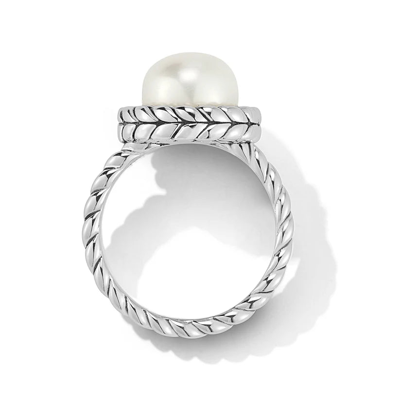 Jai Basket Weave Pearl Ring