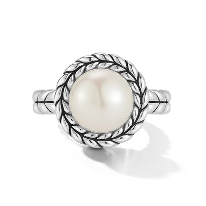 Jai Basket Weave Pearl Ring