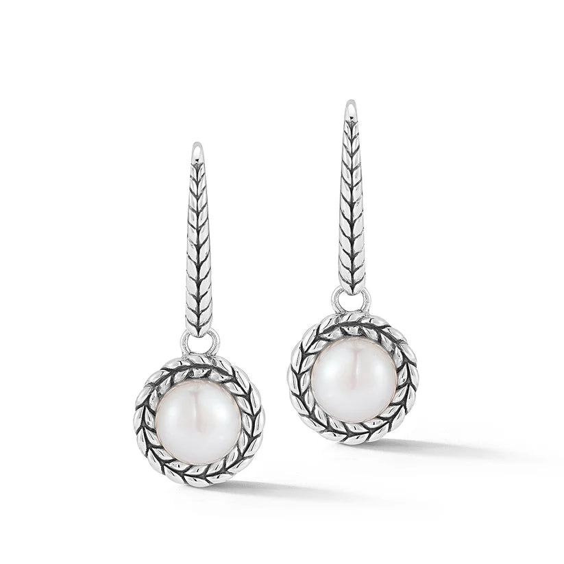 Jai Basket Weave Pearl Earrings