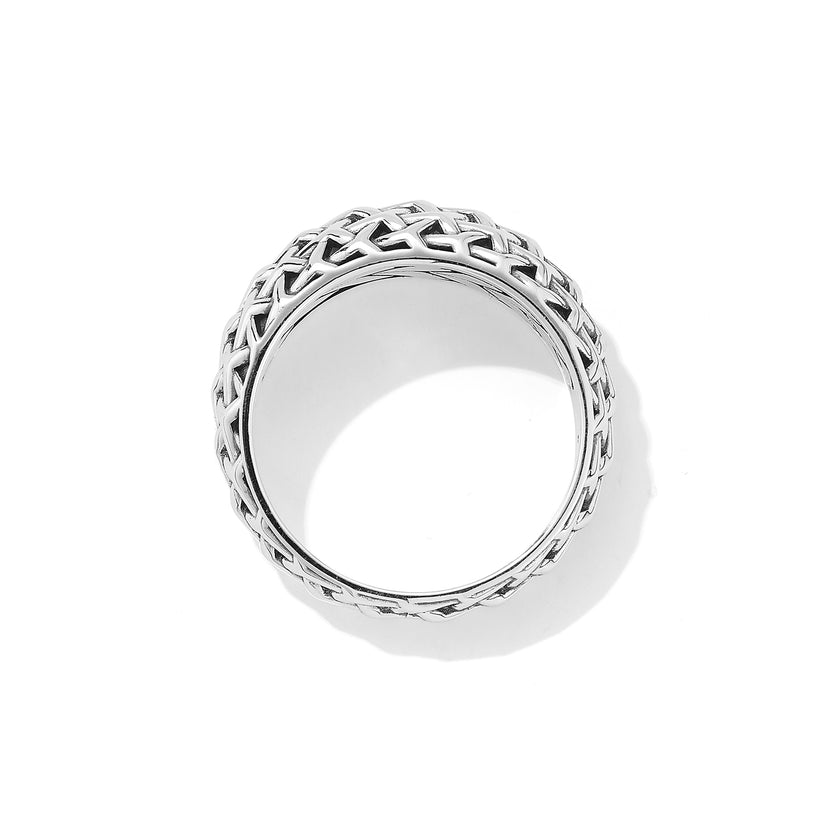 Jai Lattice Weave Dome Ring