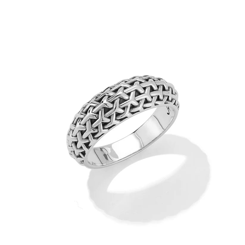 Jai Lattice Weave Dome Ring
